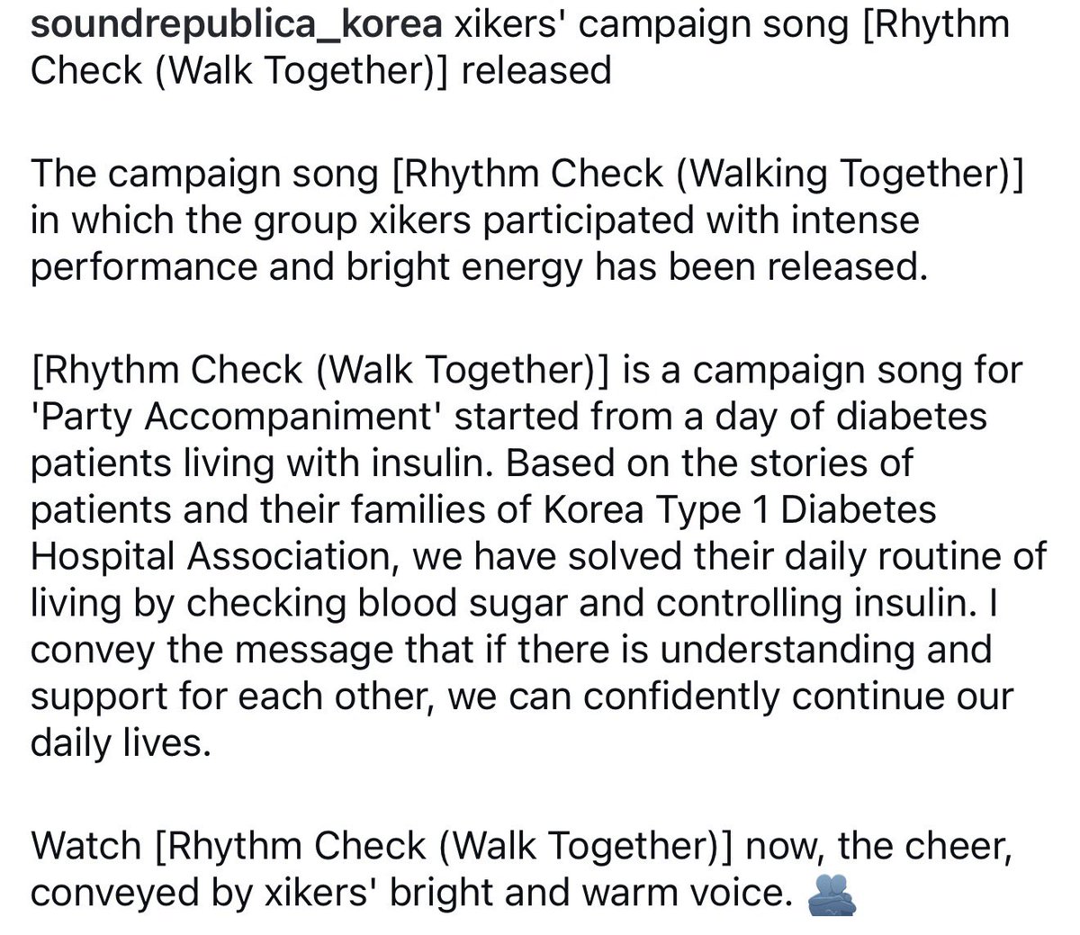 410source's tweet photo. xikers released ‘Rhythm Check’ for the ‘Together for Diabetes’ campaign 🧡
more info below (auto translation) ⬇️
#xikers #싸이커스 #RhythmCheck https://t.co/2WRw2bdOGU