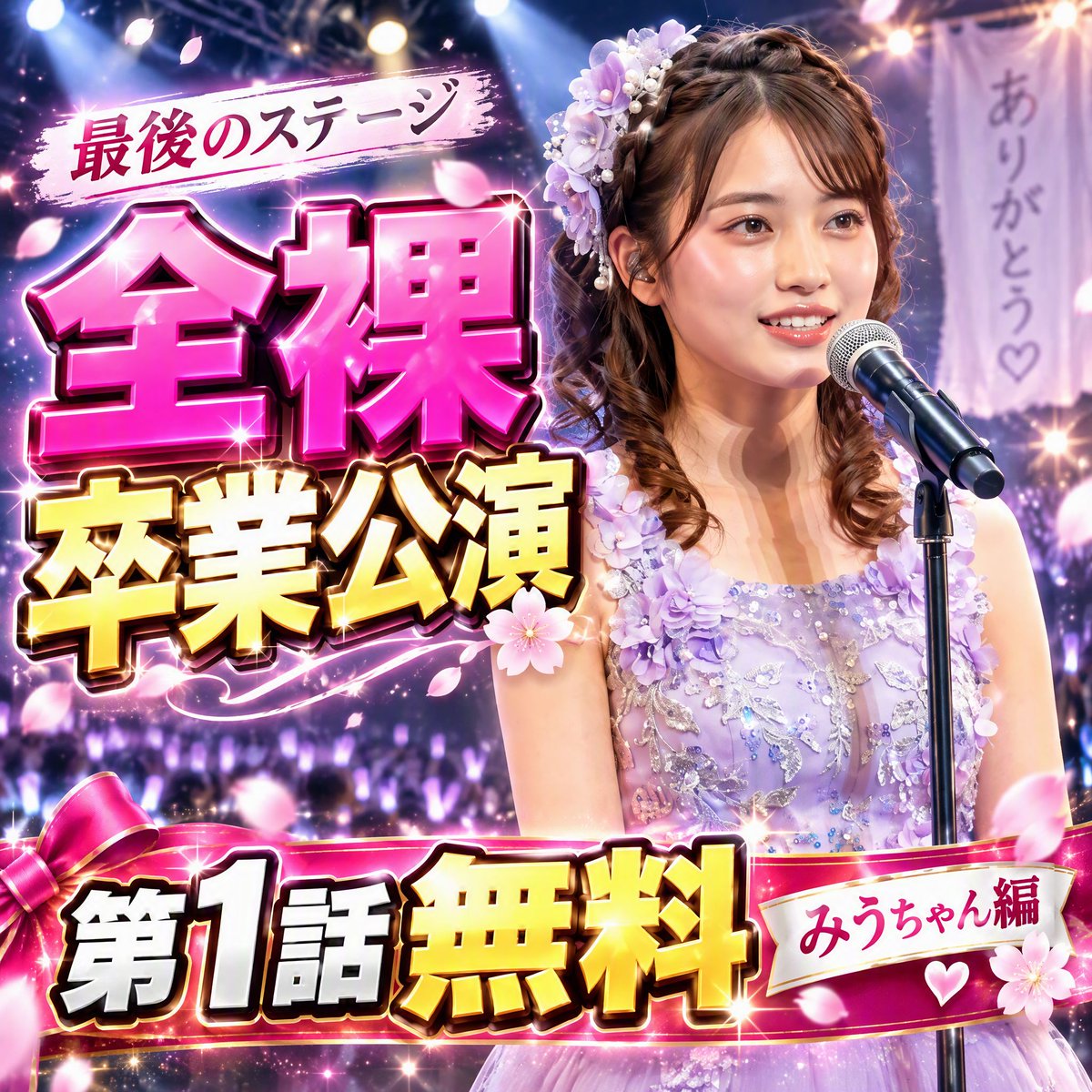 mousoueizouk's tweet photo. 全裸卒業公演 第一話【みうちゃん編】
アイドルとして迎える、最後のステージ。

これまで応援してくれたファンへ、
みうちゃんが自分の言葉で伝える感謝の思い。
https://t.co/xXpFQUj23M https://t.co/F8S3bIVlhC