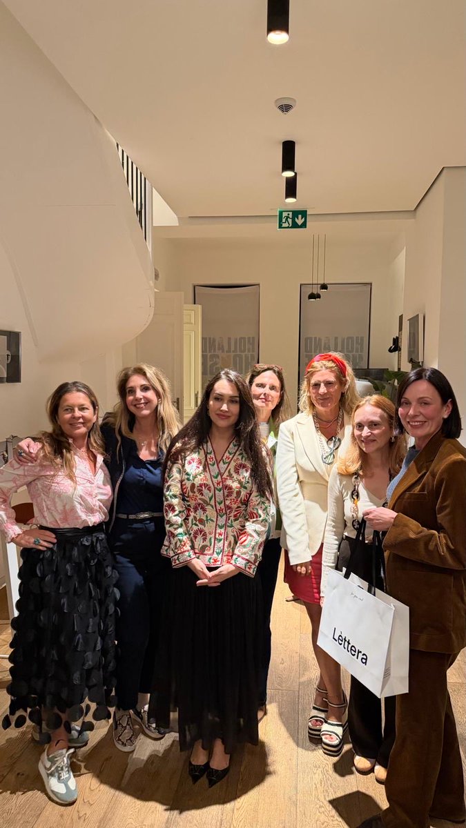 Yelena214's tweet photo. It was yet another Cultural Diplomacy Soirée on the 17th of September, which took place at the premises of Holland House Brussels, where we were feateryrung the works of a fashion designer Farzona Zubaidova, a founder of LETTERA company from Tajikistan! She told about her story! https://t.co/O2v50LMoqb