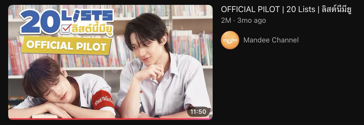 misomisodm's tweet photo. wowowow 2m views in 20lists pilot, let’s all rewatch it as celebration !!!😽 https://t.co/vI6cKJeoeg