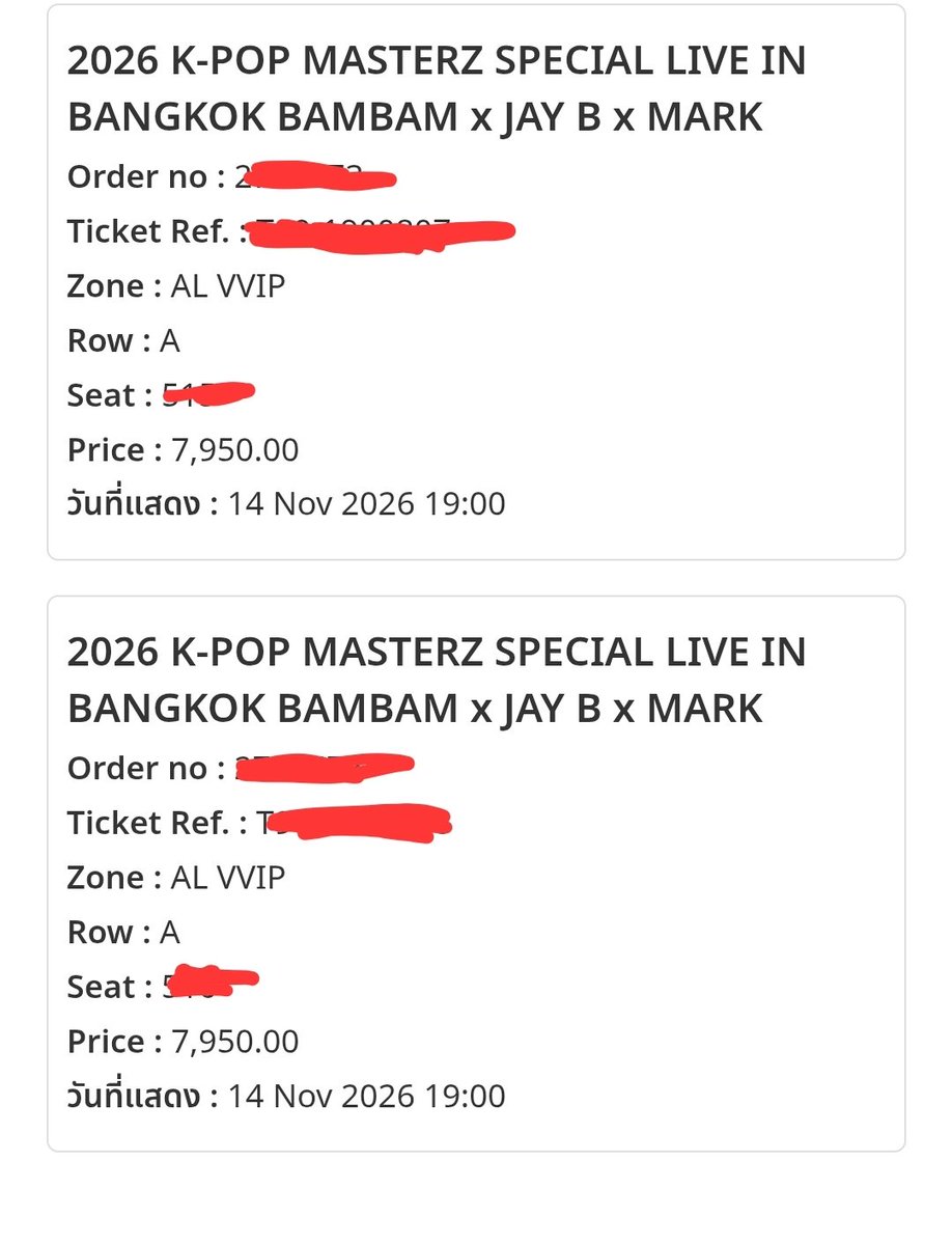 toyou2549's tweet photo. ปล่อยบัตร VVIP  วันที่ 14  / 2ใบติดค่ะ

นัดรับได้ที่ เซ็นลาดพรุ่งนี้ค่ะ
มีค่ากด+ใบล่ะ 500ค่ะ
#KPOPMASTERZ_SPECIAL_LIVE_IN_BANGKOK https://t.co/K4vHBZjIs1