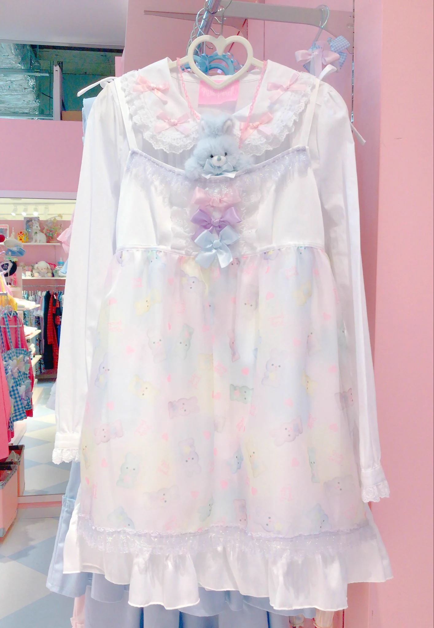 NILE PERCH ナイルパーチ 肩りぼんオーガンジーワンピース ラベンダー NILE PERCHラフォーレ原宿店 on X: 