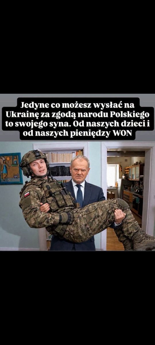 znowu_samolotem's tweet photo. Syn Tuska nie pojedzie na wojnę w Ukrainie.
Obaj z tatą wiedzą, że to jest "LIPA". 😁 https://t.co/dmOrzs2YZl