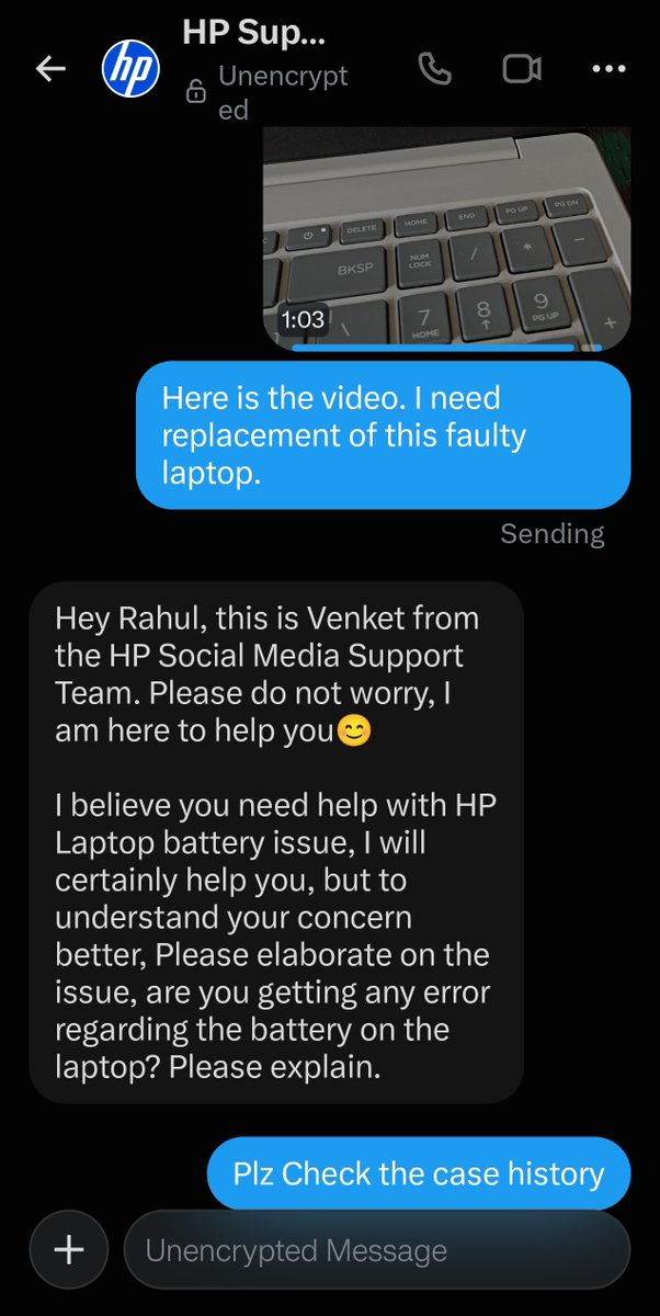 THESRAHUL's tweet photo. @HP ur CS team is unprofessional. I've repeatedly explained my warranty issue for a month. Your faulty machines are problematic other brands don't have these issues. I demand a replacement or refund

@GoI_MeitY @jagograhakjago 
@AshwiniVaishnaw
Shreyas Iyer
BRING BACK RHITI BB20 https://t.co/HT9Gm4YcUV