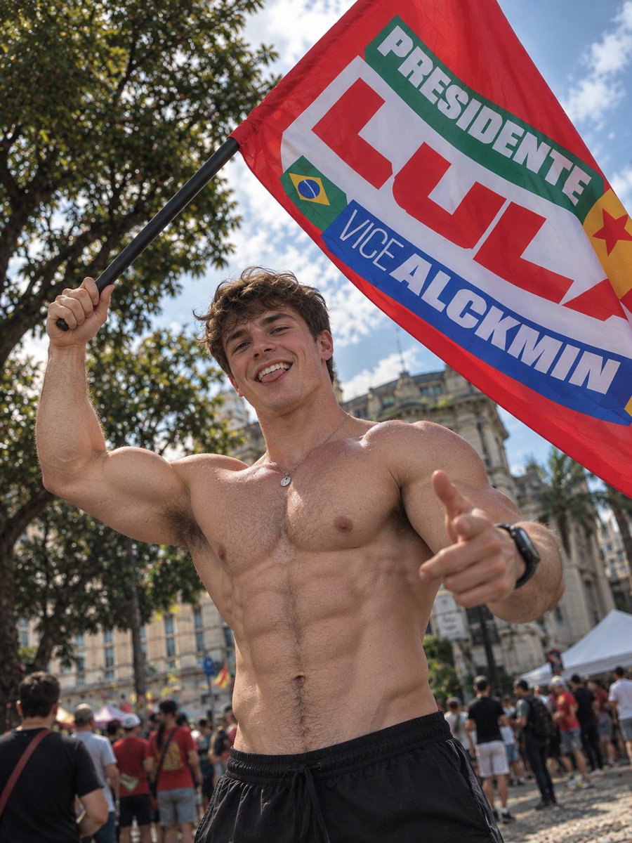 sub_inf5's tweet photo. putaria a parte, tá na hora de falar sério. 
eu sempre usei pornografia e esse fetiche como forma de escape, uma maneira de lidar com as constantes opressões que eu passo enquanto LGBT e negro, mas quero deixar claro: amanhã vai ser 13! não vamos lutar contra nossa existência. melhor continuar vivo e gozando, do que mortos né não. LULA 13 ⭐️⭐️⭐️