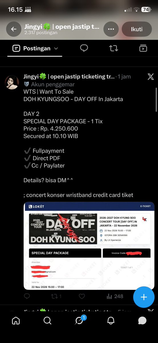 amcicos's tweet photo. DEMI ALLAH UDAHAN AJG SCAM NYA…. 
#scammer DOH KYUNGSOO DAY OFF https://t.co/tfn5HWS3zQ
