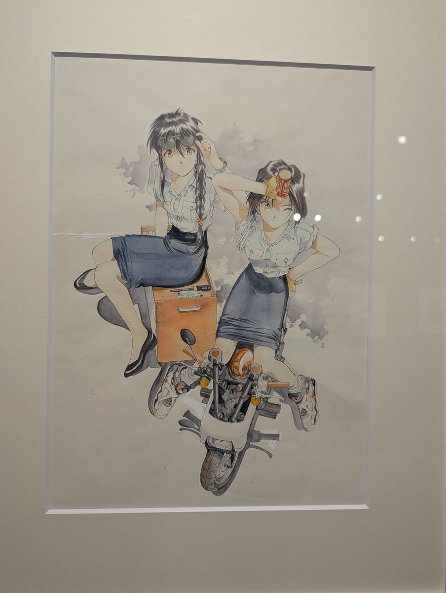 fgs16's tweet photo. 藤島康介原画展へ。ワタシ的にはやはり逮捕しちゃうぞが感慨深い。初期も良いが、新装版の絵柄が一番かな。
新作の4輪のマンガも描いて欲しいところ。
#ガンプラジオ https://t.co/CNkvsGHvY3
