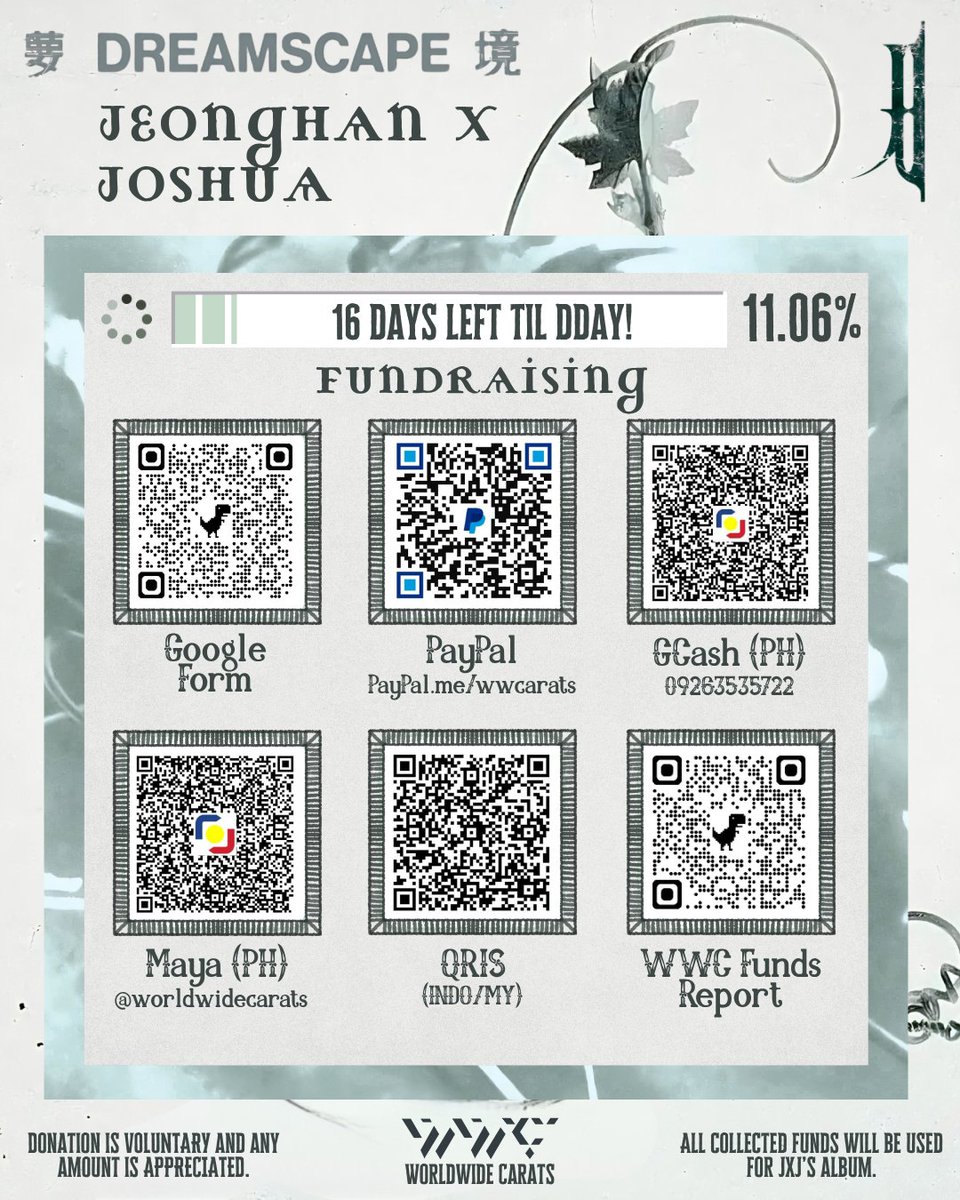 WorldwideCarats's tweet photo. [UNIT] D-16 TIL JEONGHAN X JOSHUA DEBUT 👼🏻🦌

16 days left until Jeonghan and Joshua's official unit debut, and we're currently at 11.06% of our fundraising goal 🍃

We've made progress, but we need to pick up the pace, Carats. With 80% of all funds dedicated to K-Digitals, we need to build our resources early so the different streaming teams, accounts, and passes are ready well before release.

We also hope CARATs will come together to support JxJ as a unit. Jeonghan and Joshua are both members of SEVENTEEN, and first and foremost, they are artists doing what artists are meant to do, which is to make and release music. As fans, supporting their music and the work they put out should be something we can come together for regardless of the difference in some preferences.

Whether you can donate or simply share the fundraiser, every bit of support matters. Let's show up for JxJ and make sure they're supported from day one! 👼🏻🦌

To donate:
🔗 https://t.co/OO400nBCNW
Transparency Sheet:
🔗 https://t.co/oScJGTKrHc
Funds Reports:
🔗 https://t.co/47gXso2Oax

#JxJ #정한X조슈아 #DREAMSCAPE #세븐틴 #セブチ #JEONGHAN #정한 #JOSHUA #조슈아 @pledis_17