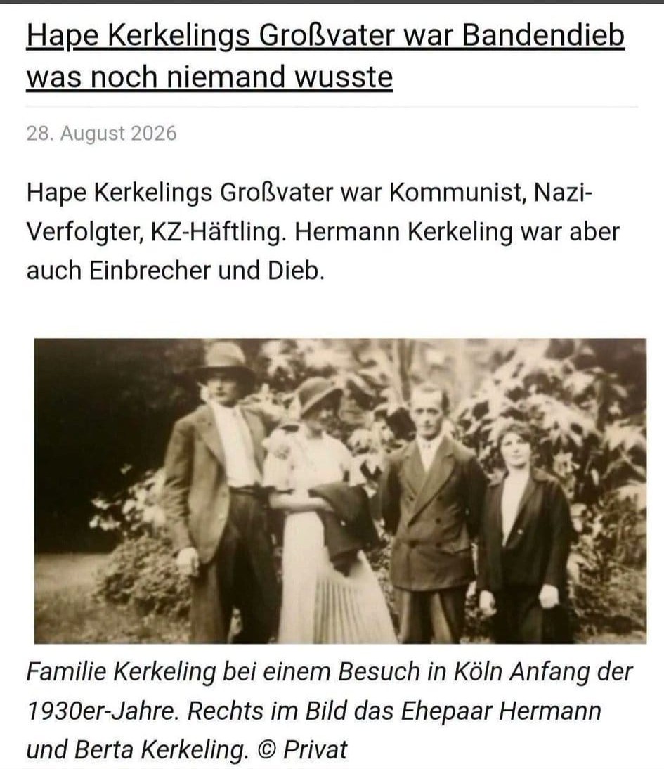 FaloBayern's tweet photo. @maikpi70 Er ist ein Entertainer, der das erzählt, wofür Er bezahlt wird!!!
Und weil Er so toll das Beispiel seines Großvaters darstellt, muss man aber auch hinzufügen, das Er auch ein Dieb und Einbrecher war, und vermutlich deshalb sich auch in Haft befand!? https://t.co/zaFS2BbZcQ