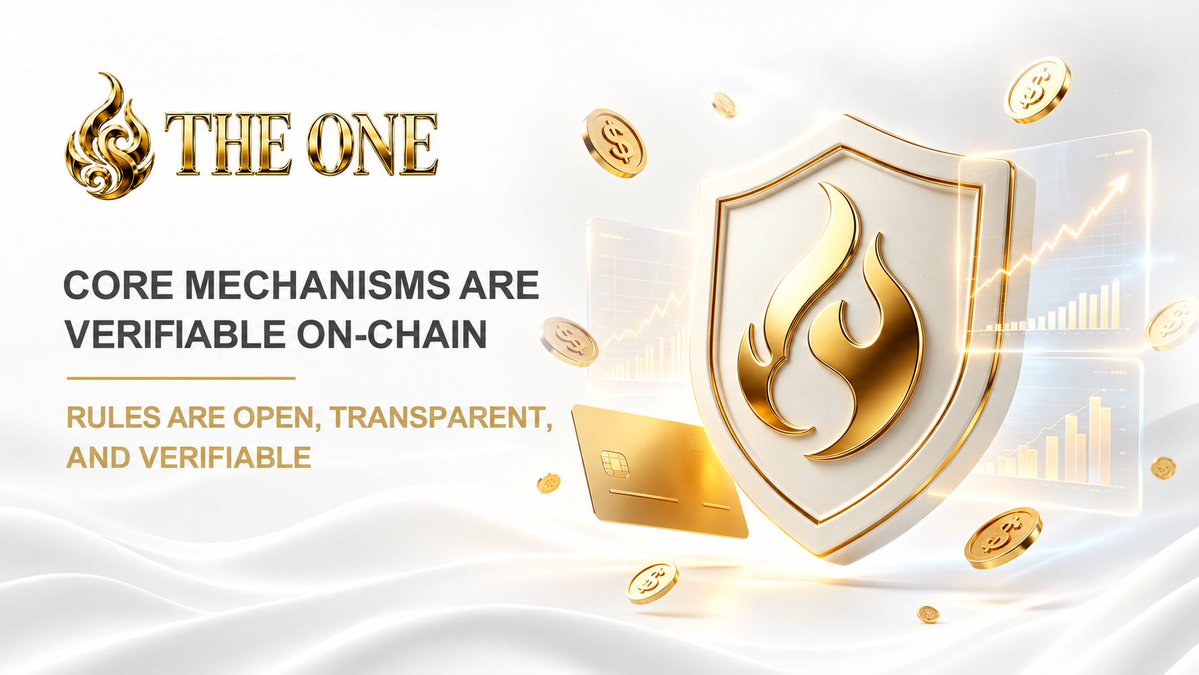 THEONE_web3's tweet photo. 🔐 Trust shouldn’t be promised—it should be verified.

At THE ONE, core mechanisms are verifiable on-chain, with open and transparent rules built for long-term ecosystem growth.

Clear rules. Verifiable data. Real trust.

#THEONE #AI #AIToken #AIComputing #Web3 https://t.co/hMaPvWc4Ik