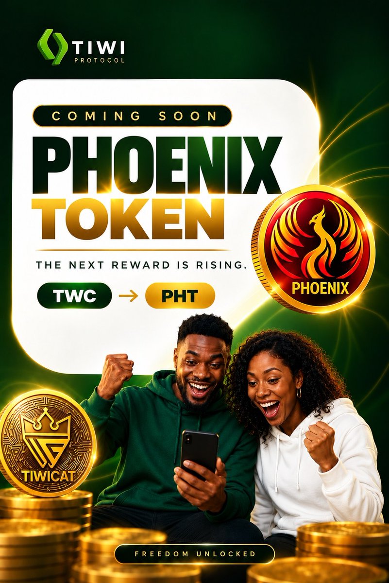 TIWIProtocol's tweet photo. Once again, the community has spoken. 

A new staking pool for $TWC → $PHT goes live tomorrow. 

Get ready to stake.
Get ready to earn.
Get ready to Unlock Freedom.👀 https://t.co/M7cHLHpVYG