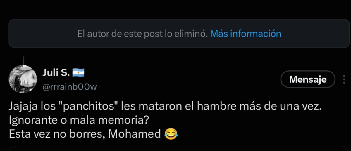 rrrainb00w's tweet photo. @Pizzasychuches Otra vez borró jajajaj. https://t.co/DLWz1LYCgG