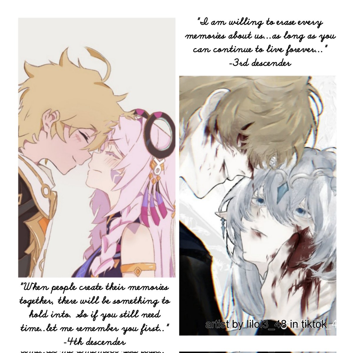 timely_aelali's tweet photo. When both descenders treated their memories with their lover in different ways... https://t.co/3R6C0pOeHz
