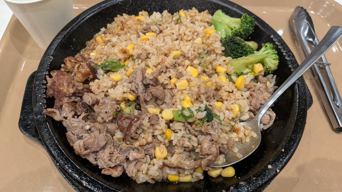 mitsumae2020's tweet photo. 終了！からペッパーランチ食べて帰宅中！ https://t.co/2zDMmd2bFb