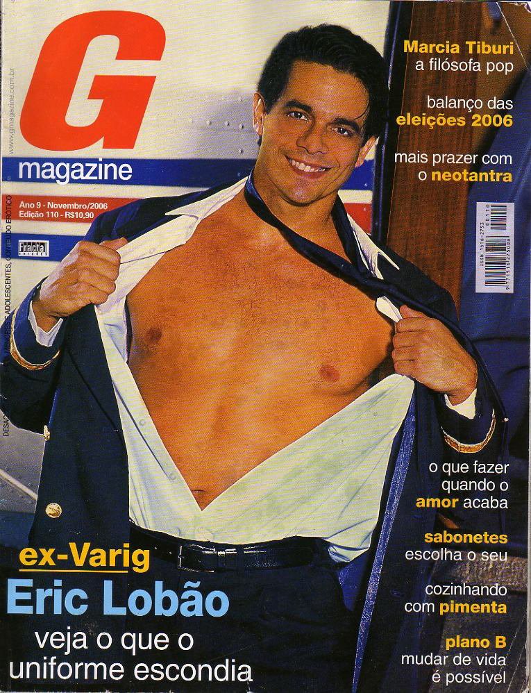 vintagevideoall's tweet photo. A G Magazine de novembro de 2006 publicou as fotos do ex-comissário de bordo da Varig, Eric Lobão, 36 anos.
Eric Lobão foi um dos muitos demitidos na crise da empresa aérea. 
As fotos foram feitas no aeroporto de São José do Rio Preto, o “avião” mostrou tudo sem nenhuma timidez https://t.co/5EQ5jTalK7