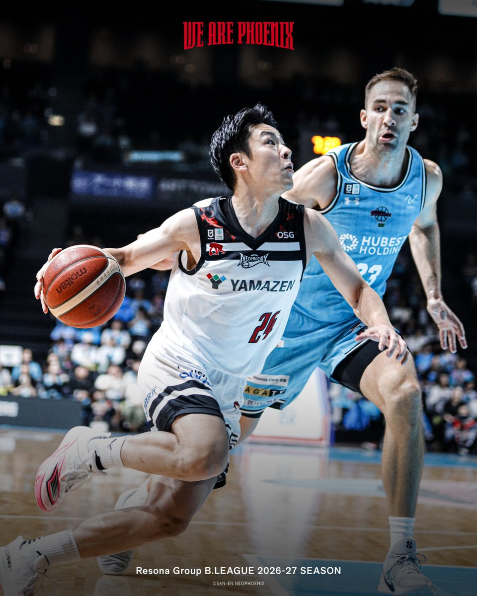 NEO_PHOENIX's tweet photo. 【試合結果】

りそなグループ B.LEAGUE 2026-27 B.LEAGUE PREMIER リーグ戦　

2026年10月3日（土）
#佐賀バルーナーズ 戦

三遠 97-61 佐賀
1Q　27-22
2Q　23‐14
3Q　29‐15
4Q　18‐10

全員でつかみ取った大きな１勝👏

この会場に来ることができなかったメンバーのためにも明日も全力で戦います！応援のほどよろしくお願いいたします🔥

#りそなグループ
#Bリーグ
#三遠ネオフェニックス