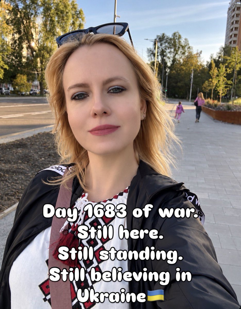 angelshalagina's tweet photo. Day 1683 of war.
Still here.
Still standing.
Still believing in Ukraine🇺🇦 https://t.co/ortUQHDxpS