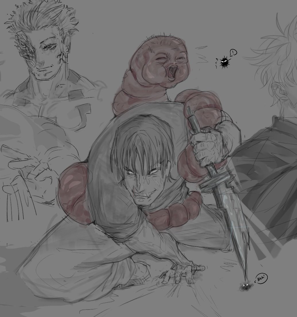 Kysseloaf's tweet photo. My Toji drawing on magma! And more jjk doodles to come. https://t.co/mxjfMnruqX