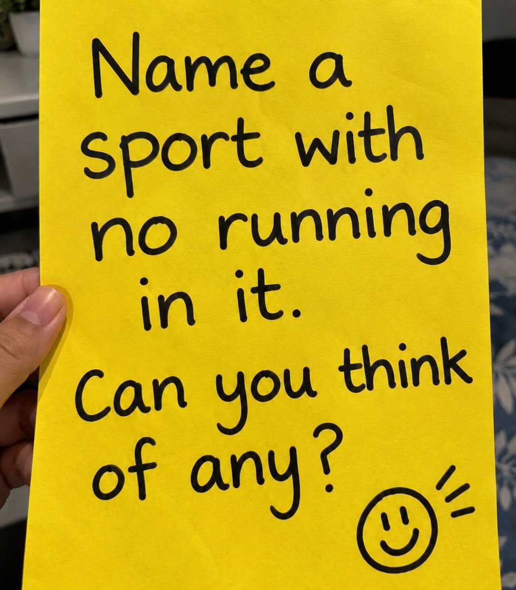 Wisdom_Xplorerr's tweet photo. Think you know your sports? Name one with NO running! 👀👇

Let’s see who can get it right! 😏 https://t.co/pCEnIMHnE0