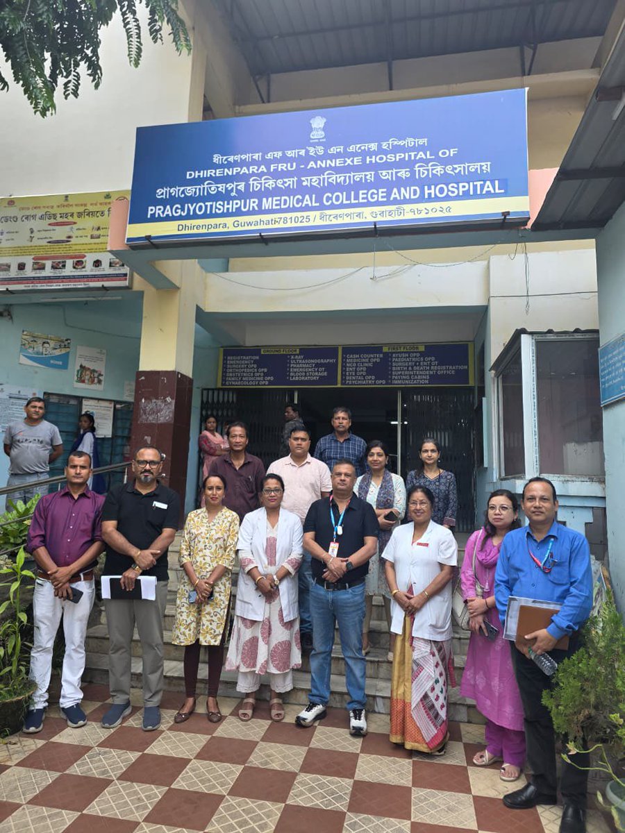 MetroNhm's tweet photo. The Executive Director, NHM Assam, Dr Abhijit Sarma visited Dhirenpara FRU today and reviewed Labour Room, OT and other service areas with a focus on infection control practice, cleanliness and safe healthcare practices. https://t.co/Frj9aJzsFE