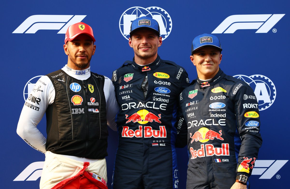 F1's tweet photo. Our top three fastest qualifiers in Sepang 🥈🥇🥉

#F1 #BahrainGP https://t.co/GrrDwK7ulq