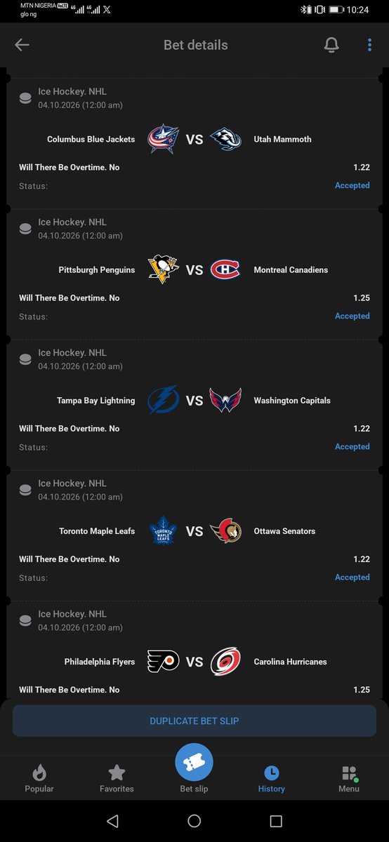 Uchennaogbonn19's tweet photo. Ice Hockey 🏑 🔥 #1xbet

Quick one Don't miss it

Will there be Overtime (No)

Code: 69DXX, 8S4XX

PLAY I EDIT I SPLIT ✌️

🫴

@bello_adefunke https://t.co/o61QdEUnxt