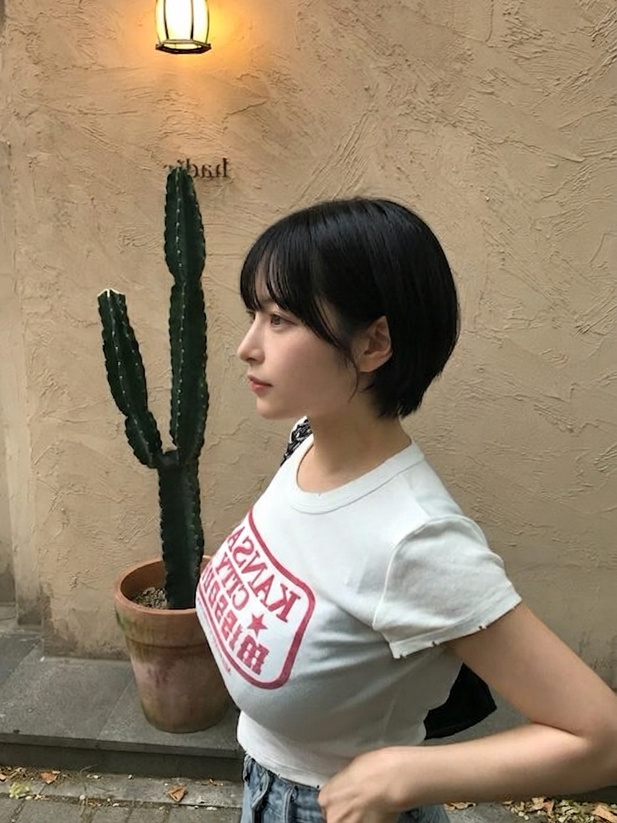 VPS51975549's tweet photo. ボーイッシュ×巨乳って合ってます…？ https://t.co/c4XNYXTNER