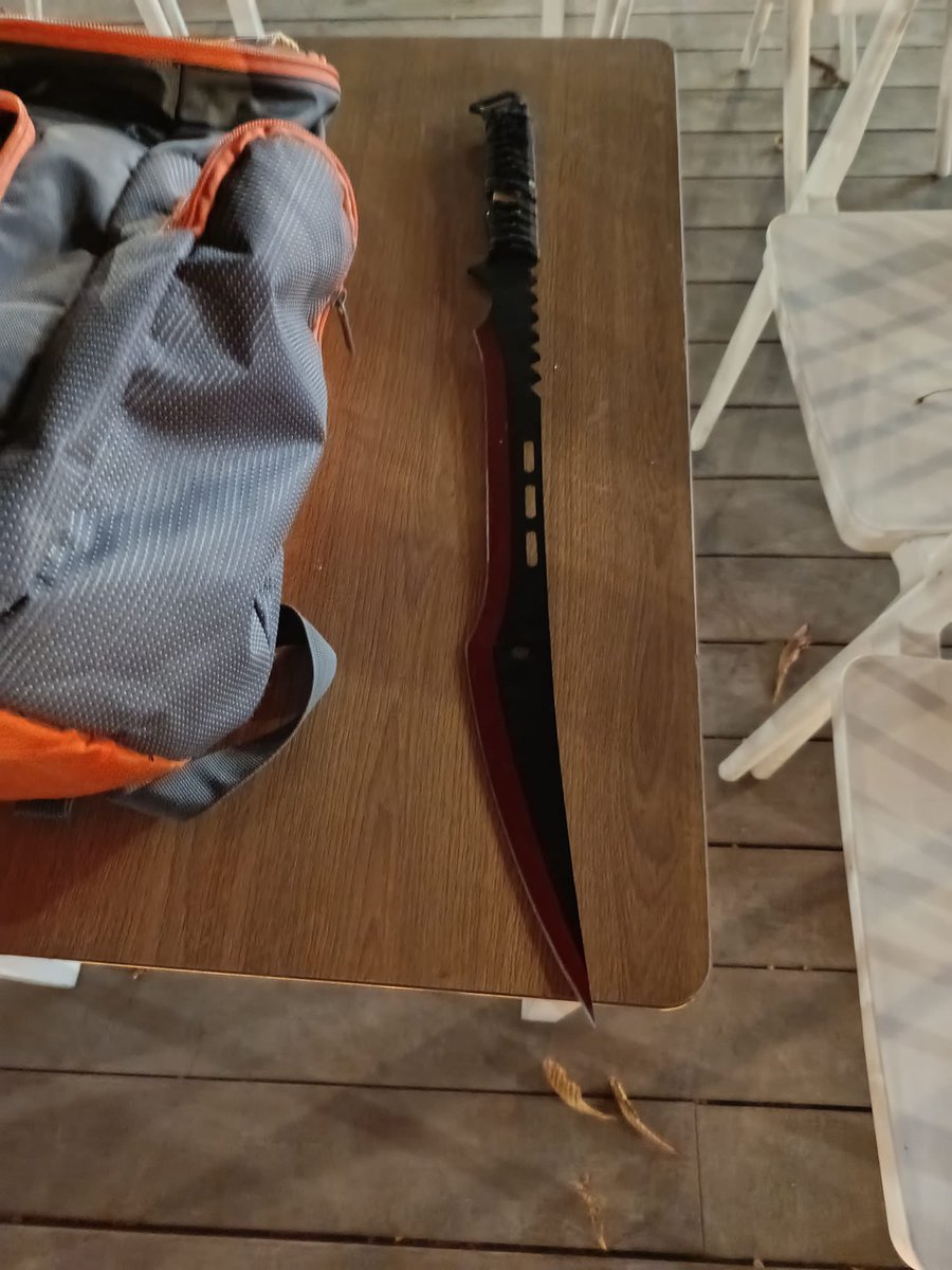 vox_alava's tweet photo. Vecinos de Vitoria nos hacen llegar estas imágenes.

Ayer a las 21:00 de la noche, dos magrebíes robando una mochila en pleno de centro de Vitoria y en su huida al ser perseguidos llevaban dichas armas por nuestras calles, concretamente en el Parque de La Florida.

Salvajes. https://t.co/XpsJqDzZSU