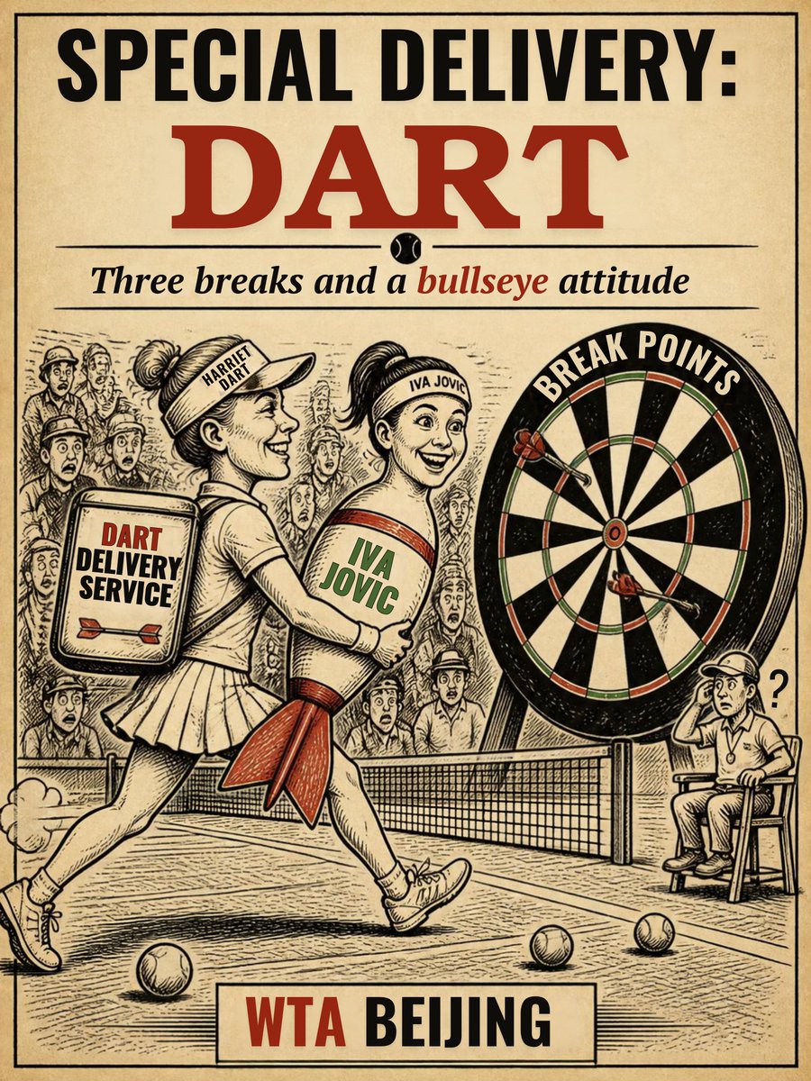 trakrekkerdbetz's tweet photo. Dart is out here ballin!! 🎯
#Harriet #Dart #Iva #jovic #Tennis #WTA #WTATennis #SportsGambling #SportsPicks #Gambling𝕏 #casino #draftkings #fanduel https://t.co/BpjqHTzI9q