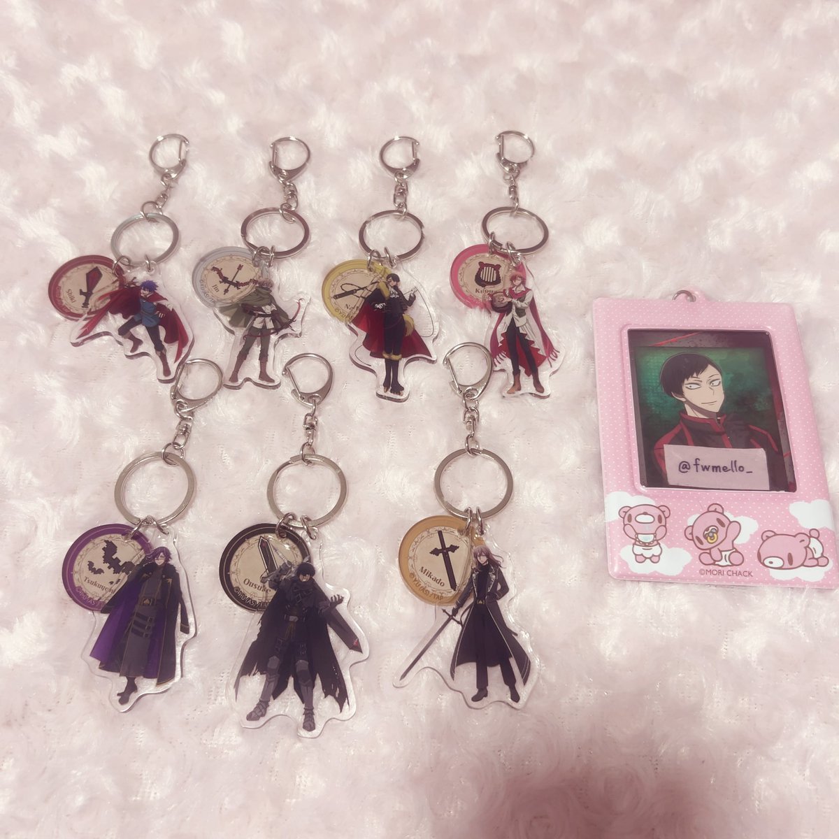 fwmello_'s tweet photo. 【交換・譲渡】
桃源暗鬼 RPG 冒険譚 アニメイト2連アクリルキーホルダーコレクション

求┊︎並木度

譲┊︎画像参照
(無陀野 花魁坂は交換のみ)

・郵送希望
・検索からでもお気軽にお声掛けください♩ https://t.co/dOYkzv3haO