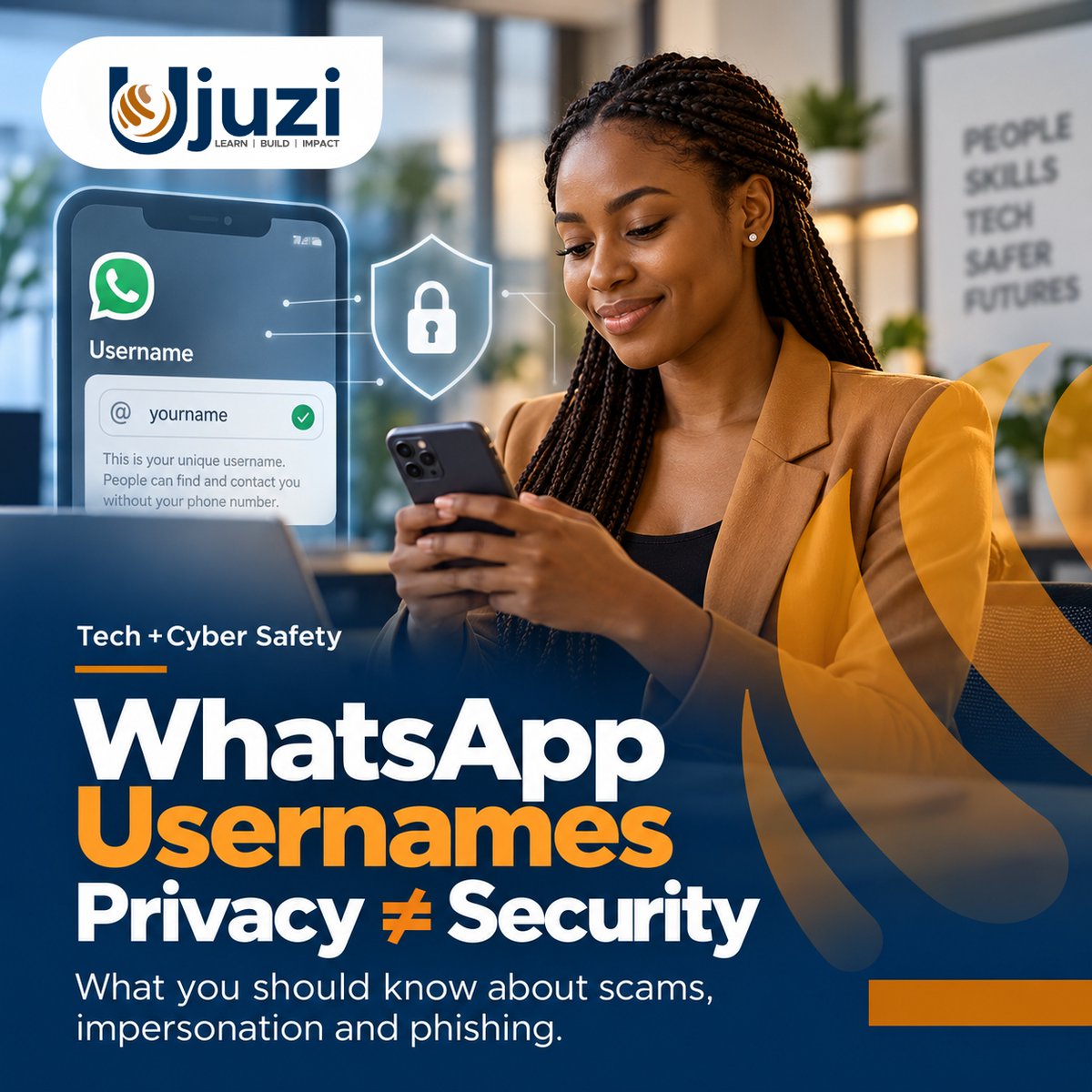 Ujuziglobal's tweet photo. WhatsApp usernames are coming, allowing you to chat without immediately sharing your phone number.
That is a major privacy win.
But there is one important catch:
Privacy is not the same as security. https://t.co/mW1yqswewW