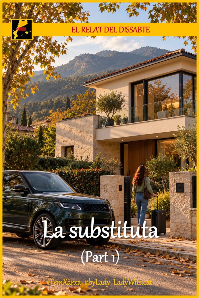 laxarxaxanante1's tweet photo. Comencem octubre i això implica un nou relat de la @LADY_WITS.
A veurà quina en porta de cap! 😅
LA SUBSTITUTA (1)
Link: https://t.co/YFW6cnuk7n
#ElRelatDelDissabte🔥 #byLady #FemXarxa #LadyRELAT #Konektadezagun #FemXarxaPV #YesScotland #Relats #Català🔥😈 https://t.co/EfKAEVLL4r