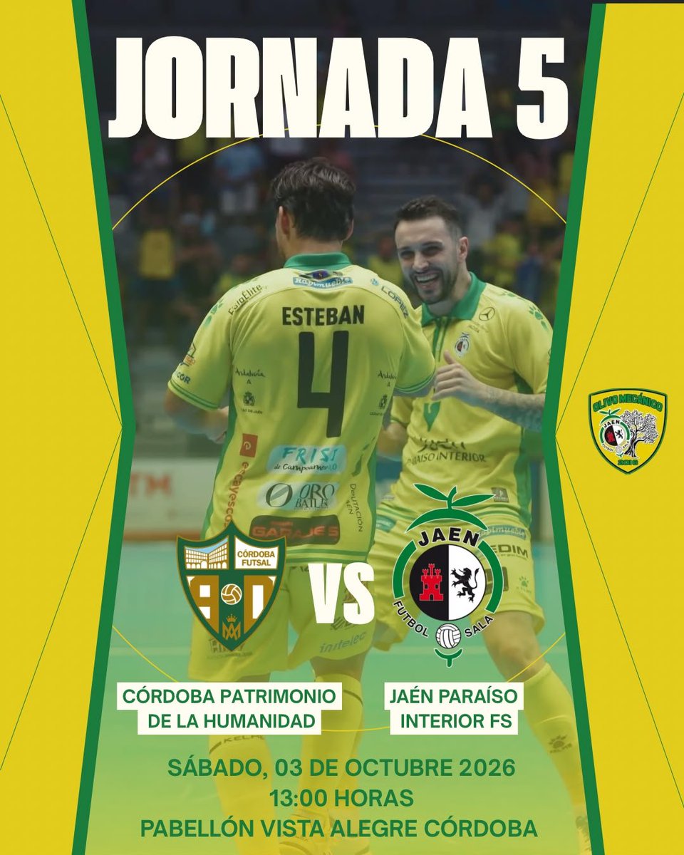 OlivoMecanico's tweet photo. 🔰⚔️ Día de partido

💚🤍 Derbi andaluz en pista de @CordobaFutsal buscando seguir sumando de 3 en 3

✨️🚌 Mucha gente amarilla desplazada para animar a los nuestros 

🎙 Retransmisión en audio a través de @radioypuntojaen y @JaenenJuego https://t.co/tnb1Jmcwzv