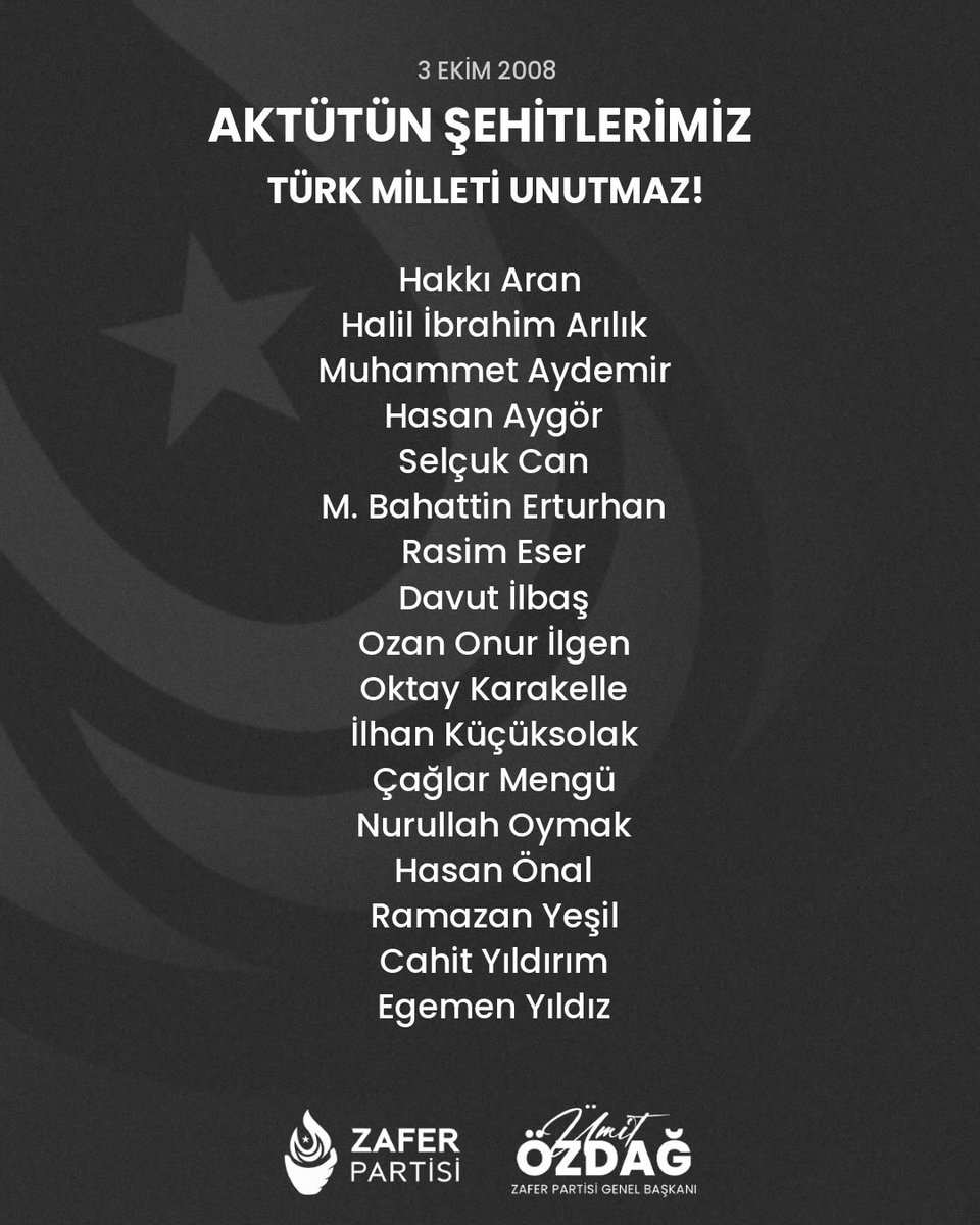 umitozdag's tweet photo. 03 Ekim 2008'de eli kanlı terör örgütü PKK tarafından Hakkari Çukurca'daki Aktütün Karakolu'na yapılan saldırı sonucu şehit olan 17 kahraman Mehmetçiğimizi saygı ve rahmetle anıyorum.

Bugün, özel villalarda ağırlanıp, mecliste konuşma yapmaya davet edilen terörist elebaşının ve affedilen PKK'lı teröristlerin gerçek yüzünü tarih önünüze çıkarmaya devam edecek!
