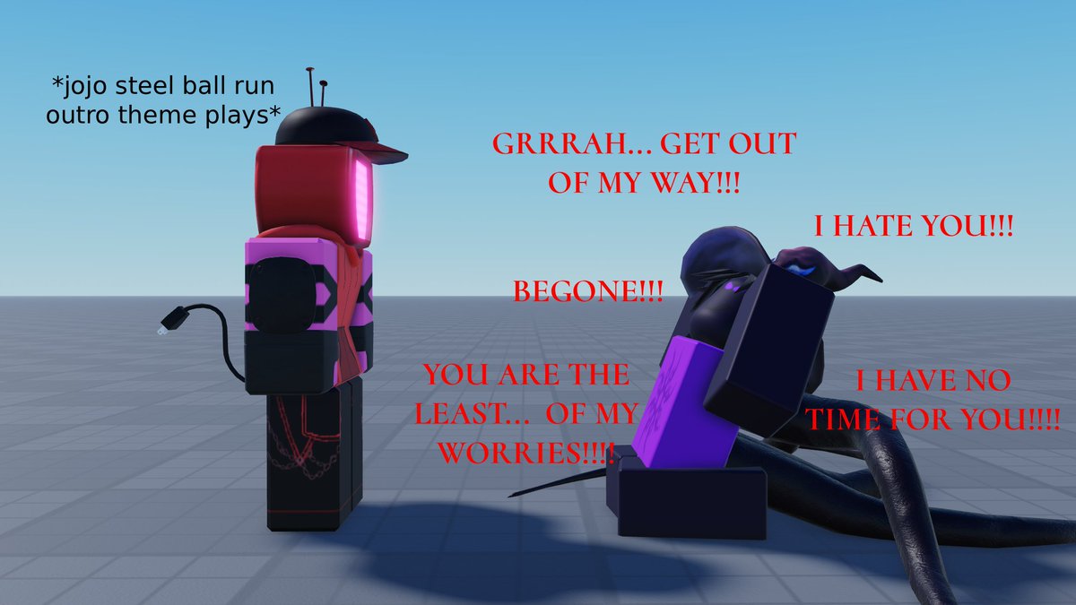Marioptimus15's tweet photo. veeronica rework (its a joke lads)
moveset: audio
when veeronica plays jojo steel ball run ending theme on her screen killers listening the song and get stunned for INFINITE FUCKING SECONDS 
cooldown: 10s https://t.co/sEcgfdsGyf