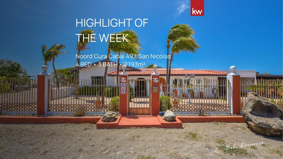 KWArubaBibi's tweet photo. 𝐇𝐢𝐠𝐡𝐥𝐢𝐠𝐡𝐭 𝐨𝐟 𝐭𝐡𝐞 𝐖𝐞𝐞𝐤 ✨🌴
Spacious Noord Cura Cabai property with a 3-bedroom main home, separate studio, multiple garages/work areas, and 2,193 m² of long lease land.

💰 USD 498,000
🏠 Approx. 540 m² build-up
📍 San Nicolas

#ArubaRealEstate #KWAruba https://t.co/DRBDSqRad4