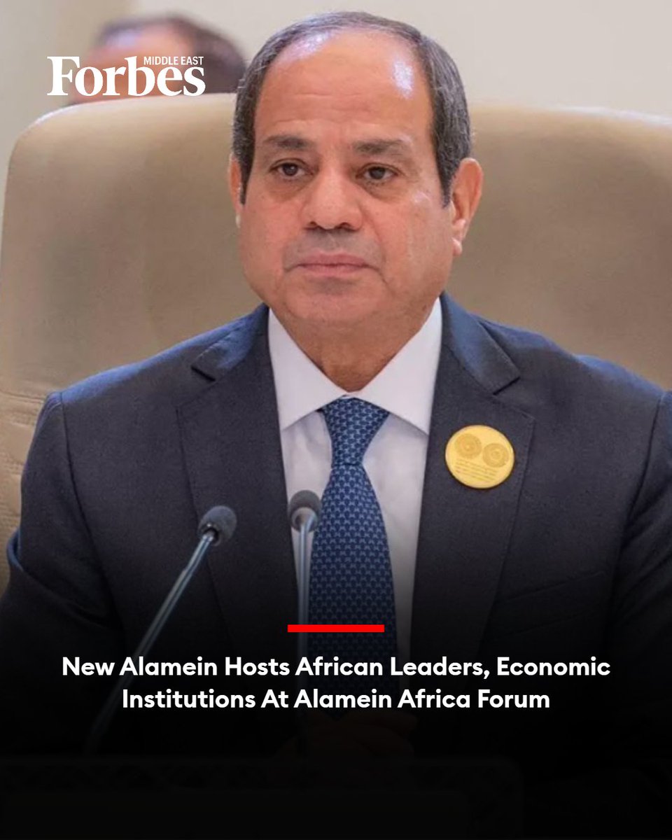 Forbes_MENA_'s tweet photo. Egyptian President Abdel Fattah El-Sisi inaugurated the Alamein Africa Forum in New Alamein, bringing together African leaders and officials, along with representatives of the business community and African and international economic institutions.

#Forbes 

For More Details: https://t.co/YGfGZSibYl