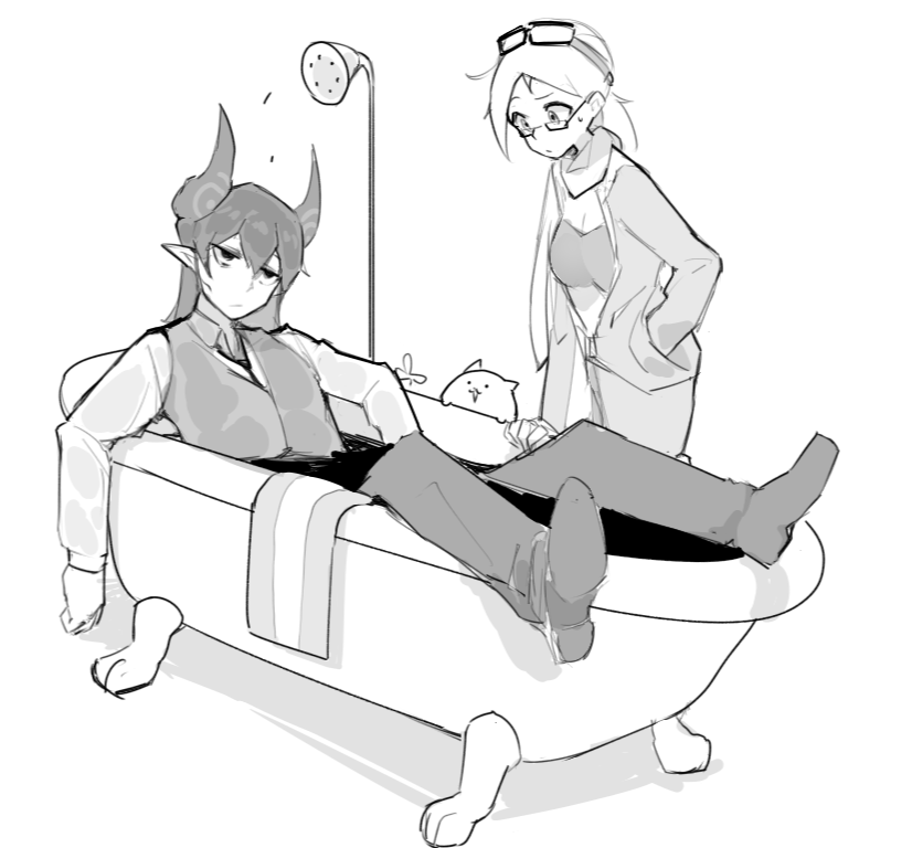 ACT_MERCY's tweet photo. グラとメカ子 https://t.co/OpFSC8N7gI