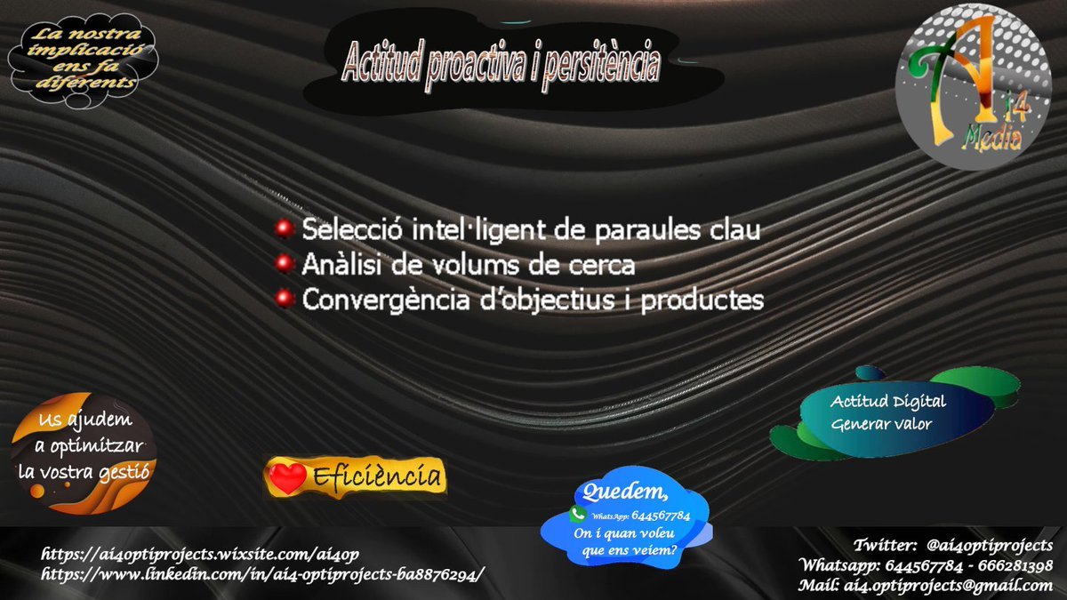 ai4_media's tweet photo. 🩸Selecció intel·ligent de paraules clau #SEO 
🩸Anàlisi de volums de cerca 
🩸Convergència d'objectius i productes... #ContingutsEficients #MarquetingDigital #SolucionsAi4 https://t.co/RtyeQ6eDW1