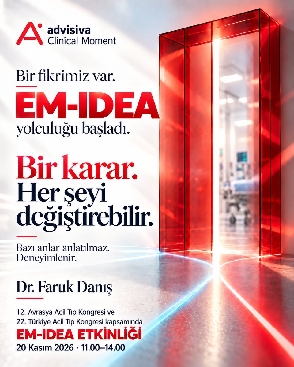 farukdanis's tweet photo. Bir anı yeniden yaşayabilseydin, aynı kararı verir miydin?
Advisiva Clinical Moment ile fikrimizi EM-IDEA’ya sunduk.
Kapının ardını şimdilik saklı tutuyoruz.
Bazı anlar anlatılmaz. Deneyimlenir.
#EMIDEA #ClinicalMoment https://t.co/SUIrqaBkk6