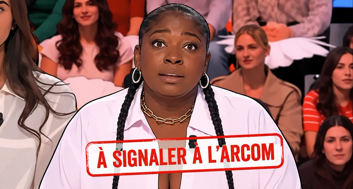 Tous_Fiches's tweet photo. Jusqu’où peut aller « l’humour » à la télévision ?

Dans Quotidien, Sara Lélé tient des propos sous couvert d'humour qui relèvent de la menace de mort.

Sans contradiction à l’antenne alors que c'est en différé !

Comme .@LaureLavalette, saisissez l'Arcom, lien en commentaire ! https://t.co/vA1qHTKEtw