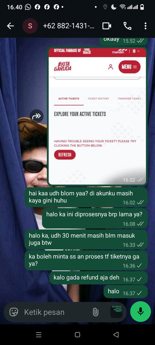 olaciaaaoo's tweet photo. kaga berkah rezeki lu, walaupun cm 300k nyeseknya ttp ada tiati penipuuuuuuuu @youtfestletsz 

#penipu #timnas #FIFAASEANCup #zonauang #wts #wtb https://t.co/gqxRv1kSFs