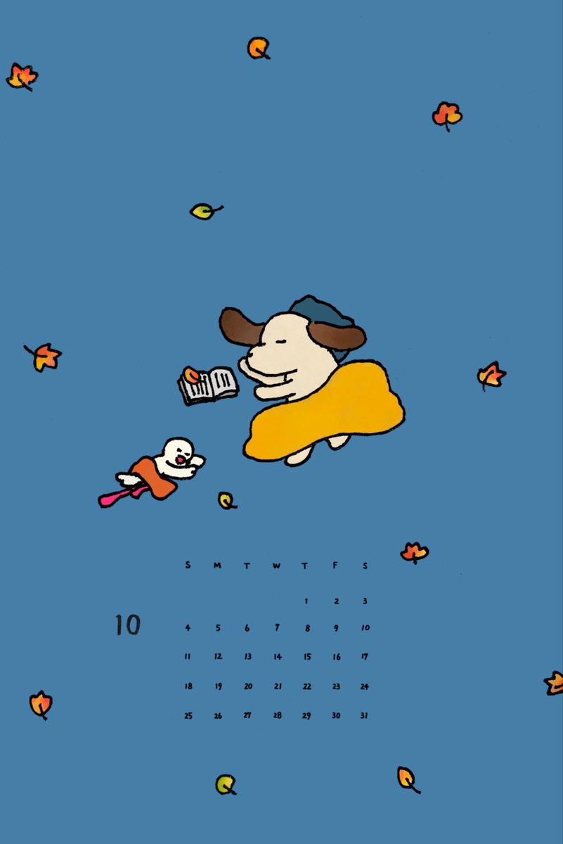 puglemon_12's tweet photo. 10月のカレンダーです！
壁紙にお使いください🍁 https://t.co/8MsOsX8rZC