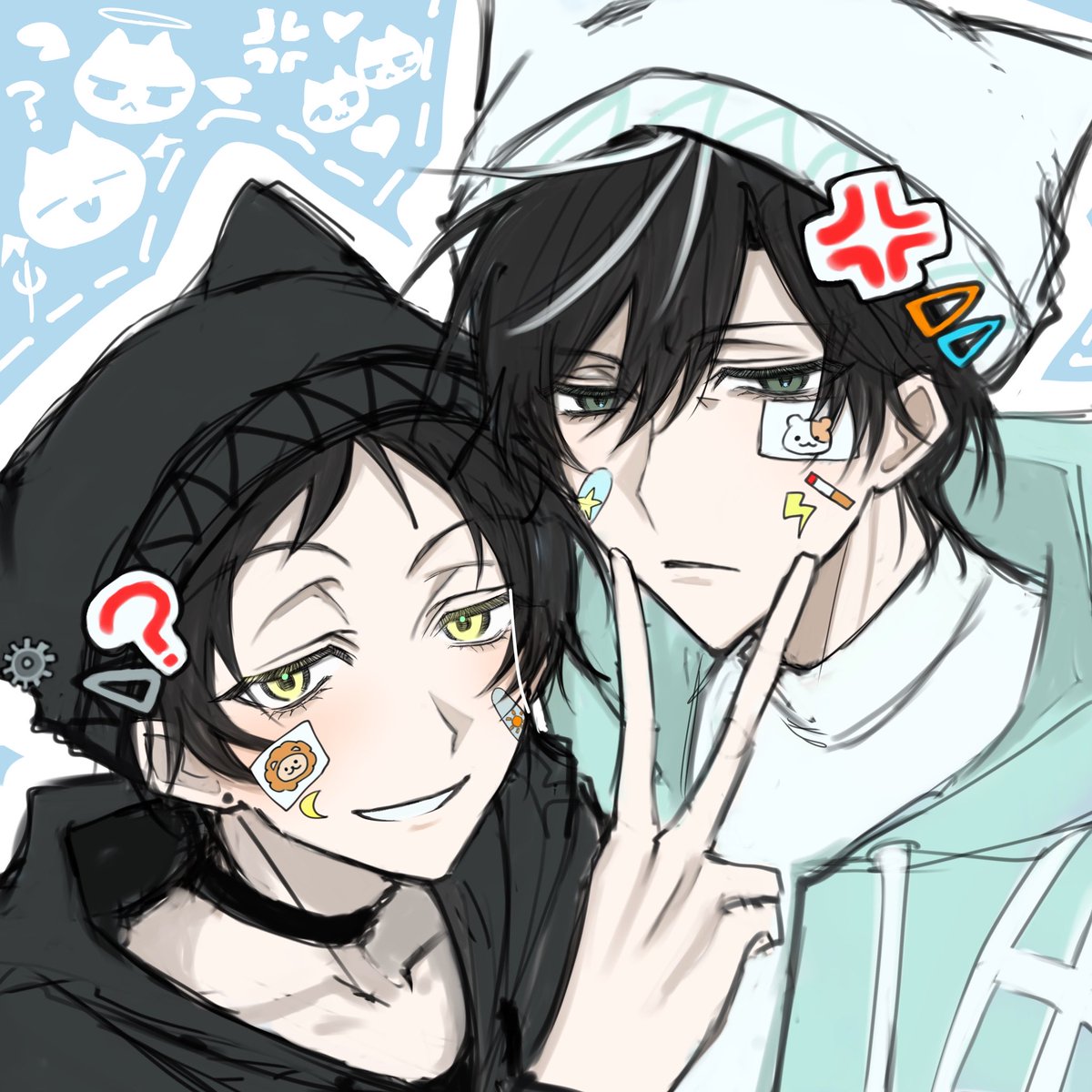 _toi_x's tweet photo. *⋆꒰ঌ┈┈┈┈┈┈┈┈┈┈ ໒꒱⋆*
      ⚔️天使と悪魔風Y2K🚬
*⋆꒰ঌ┈┈┈┈┈┈┈┈┈┈ ໒꒱⋆* https://t.co/j3q6fE72HI