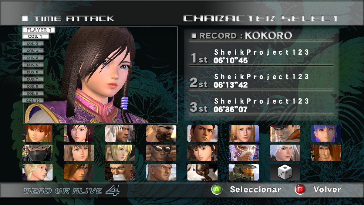 SheikProject's tweet photo. Unlocked more costumes slots, only COS.10 works which is her blue kimono. https://t.co/ymwoZHATGD