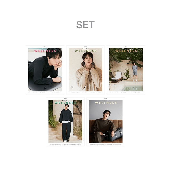 flowivyystore's tweet photo. ⭐️Open Pre-Order⭐️

💜Esquire WELLNESS 2026 x Jin BTS w/ Allo🤍

📌set (all 5 types): 1.390k (dp 820k)
📌per tipe (cover A/B/C/D/E): 290k (dp 175k)

✅EMS tax
❌shipping lokal
❌packing+adm 🍊
🟡harga bisa berubah, sesuai berat https://t.co/HwTIUn5W3o