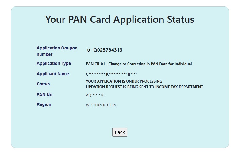 ankit_barai04's tweet photo. Dear @UTIPANServices @IncomeTaxIndia, PAN correction application U-Q025784313 is awaiting confirmation from the Income Tax Department. I urgently need my updated PAN. Kindly expedite the process. Thank you. https://t.co/ASAjqbY08H