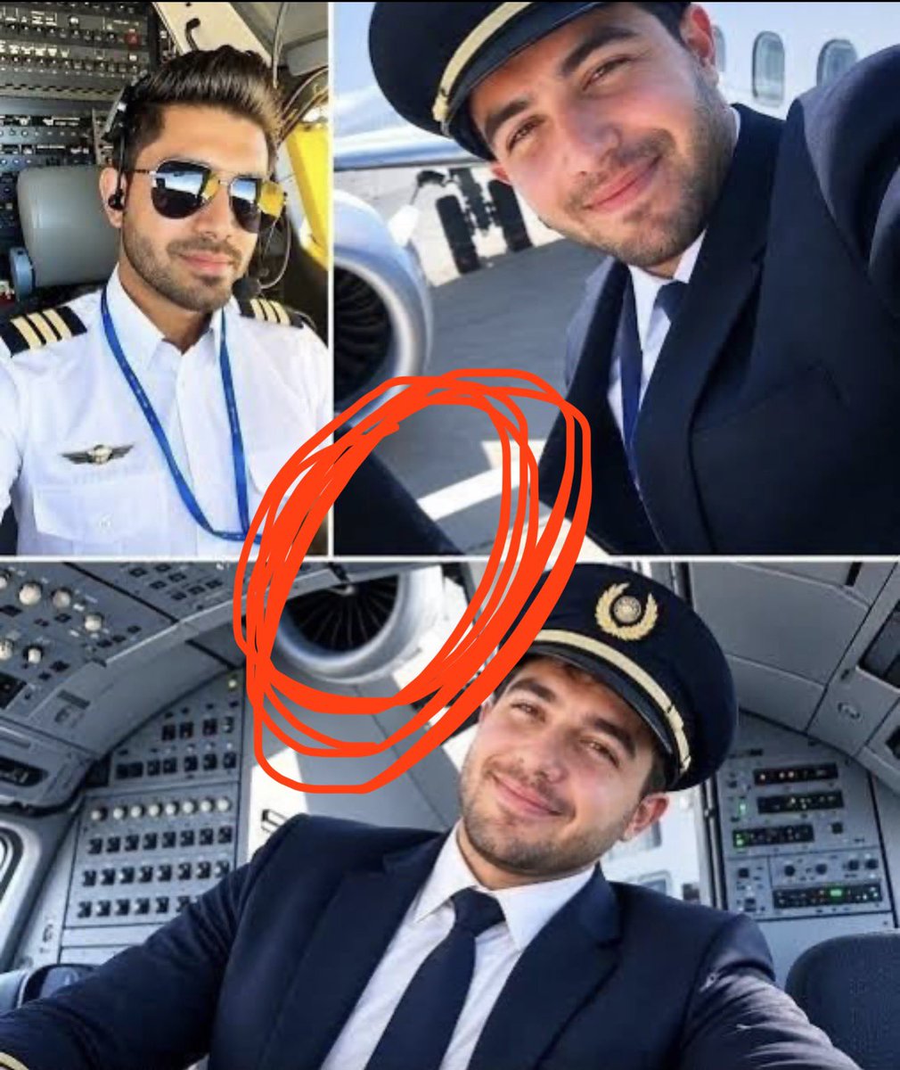 RyanRozbiani's tweet photo. The images Isreali sources leaked of Flydubai Omani co-pilot identified as Hamam Al-Hammam appear to be AI

Look at the photo of the cockpit. Why is there an ENGINE in the cockpit?

I cant confirm if the other two are AI, but that one is definitely suspicious https://t.co/TMKkWhHRJI