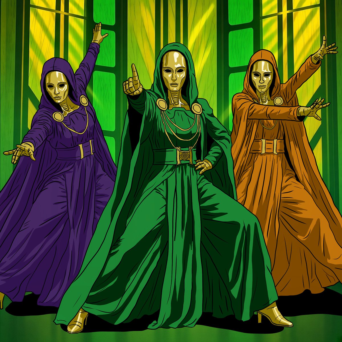 TitanusStudio's tweet photo. La latvérienne force 

- (Ginyu force parodie)

#doosmday #avengers #marvel #AvengersDoomsday #art #doctordoom https://t.co/C5OG6eOZHF