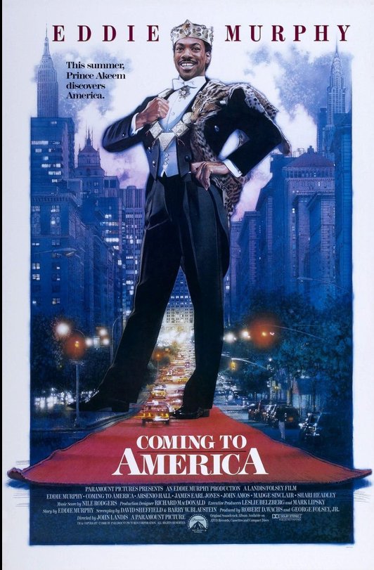 TallyMichelle4's tweet photo. #ComingToAmerica (1988)
Dir. By #JohnLandis

Starring: #EddieMurphy #PaulBates #GarcelleBeauvais etc.

#MoviePosterOfTheDay #FilmX https://t.co/kWc915tX0S